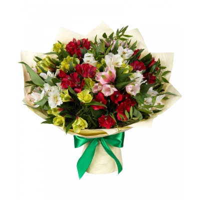 Букет «Теплые чувства» – разноцветные альстромерии с нежным посылом Барыш Ульяновская область Букет «Теплые чувства» – разноцветные альстромерии с нежным посылом Барыш Ульяновская область