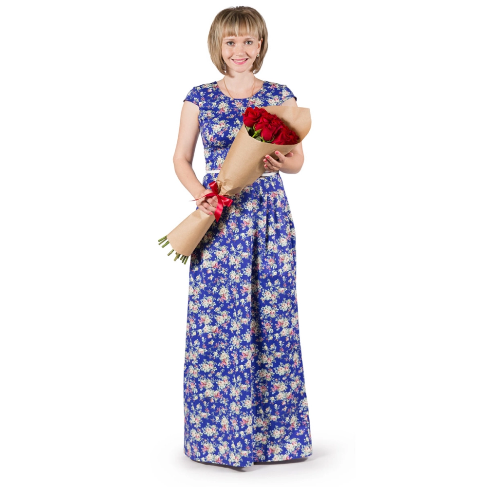 Букет из 15 красных роз в крафтовой упаковке Букет из 15 красных роз в крафтовой упаковке