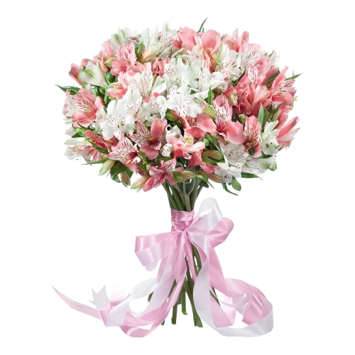 «Воздушная нежность»  букет из розовых альстромерий Барыш Ульяновская область «Воздушная нежность»  букет из розовых альстромерий Барыш Ульяновская область