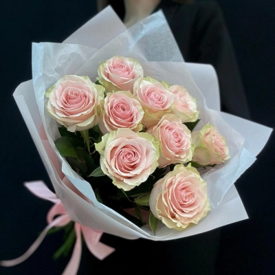 Букет из 9 розовых роз – нежность в каждом лепестке Барыш Ульяновская область Букет из 9 розовых роз – нежность в каждом лепестке Барыш Ульяновская область