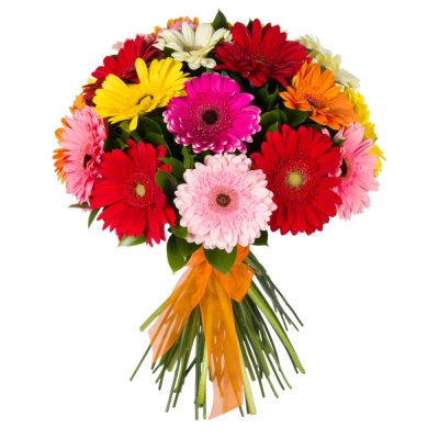 Букет «Мамба» – взрыв красок из оранжевых, лиловых и розовых гербер Барыш Ульяновская область Букет «Мамба» – взрыв красок из оранжевых, лиловых и розовых гербер Барыш Ульяновская область