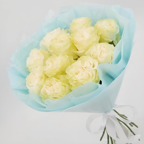 Букет «Кружевное облачко» – 11 белоснежных роз в нежной упаковке Барыш Ульяновская область Букет «Кружевное облачко» – 11 белоснежных роз в нежной упаковке Барыш Ульяновская область